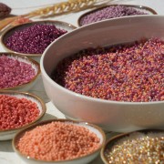 Miyuki 8/0 Seed Beads Mix - Peach Plum x8g