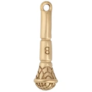 Micro Charm, 20x5.5 mm - Gold-Plated 316 Stainless Steel x1