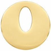 21 mm Round Hollow Pendant - Gold-Plated 316L Stainless Steel x1