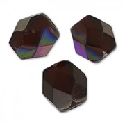 Fire Polished faceted round beads 4mm Garnet AB x50