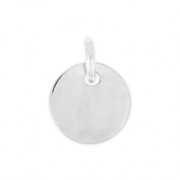 Silver medal charm 11mm x1