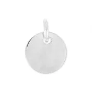 Silver medal charm 11mm  x1