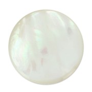 Rond cabochon 25 mm White Mother-of-Pearl
