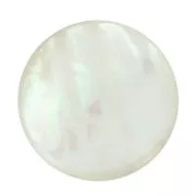 Rond cabochon 25 mm White Mother-of-Pearl
