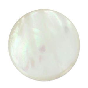 Rond cabochon 25 mm White Mother-of-Pearl