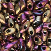 Gold - Long Miyuki Magatama 4x7 mm LMA-188 - Metallic Purple Gold Iris x5g Long Miyuki Magatama 4x7 mm LMA-188 - Metallic Purple Gold Iris x5g