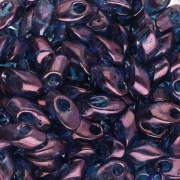 Long Miyuki Magatama 4x7 mm LMA-1884 - Violet Gold Luster x10g