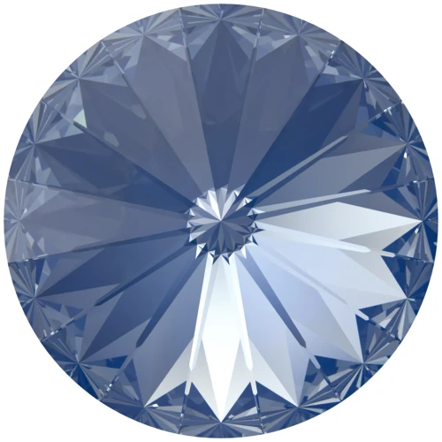 PureCrystal 1122 Rivoli Cabochon, 14 mm - Crystal Blue Muse Lux x1