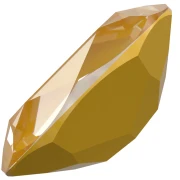 PureCrystal 4120 Cabochon, 14x10 mm - Crystal Tuscan Yellow Lux x1