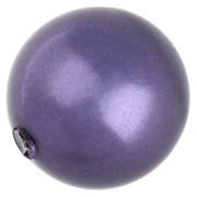 PureCrystal 5818 Semi-Hollow Bead, 8 mm - Crystal Iris Pearl x1