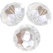 PureCrystal 5040 4 mm Flat Round Beads - Crystal Moonlight x20