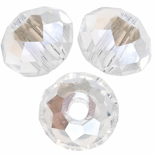 PureCrystal 5040 4 mm Flat Round Beads - Crystal Moonlight x20