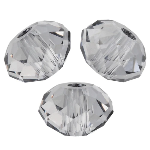 PureCrystal 5040 4 mm Flat Round Beads - Crystal Urban Grey x20