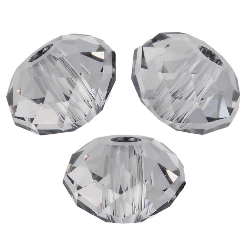 PureCrystal 5040 6 mm Flat Round Bead - Crystal Urban Grey x1