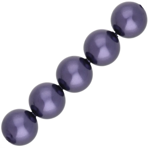 PureCrystal 5810 6 mm Pearlescent Beads - Crystal Iris Pearl x10