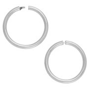 Delicate 10 mm Hoop Earrings - 925 Sterling Silver x2