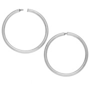 Delicate 12 mm hoop earrings - 925 Sterling Silver (pair)