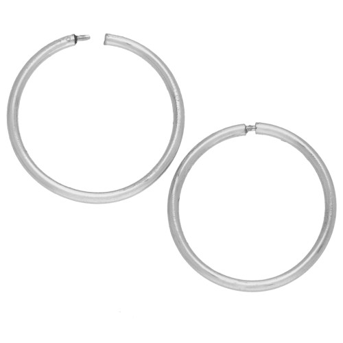 Delicate 12 mm hoop earrings - 925 Sterling Silver (pair)