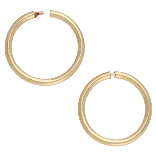 Delicate 10 mm Hoop Earrings - 925 Sterling Silver Fine gold plated x2
