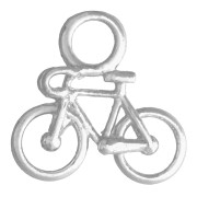 Bicycle Charm, 12.5 x 13 mm - 925 Sterling Silver x1|raw }}