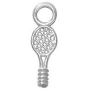 16x5 mm Tennis Racket Charm - 925 Sterling Silver x1