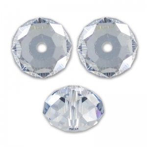 Swarovski 5040 Flat Round 6 mm Crystal Blue Shade x1