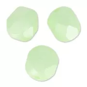 Fire Polished faceted round beads 6mm Pastel Green Pearl x25