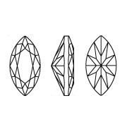 Navette Swarovski 4228 10x5 mm - Crystal Blue Muse Lux x1
