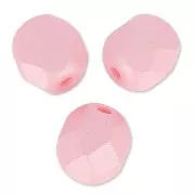 Fire Polished faceted round beads 6mm Pastel Pink Pearl x25