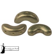 Arcos® Glass Beads by Puca® 5x10 mm - Bronze Green x10g