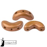 Arcos® Glass Beads by Puca® 5x10 mm - Light Copper Bronze x10g