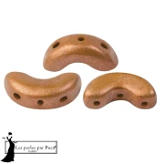Arcos® Glass Beads by Puca® 5x10 mm - Light Copper Bronze x10g