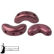 Arcos® Glass Beads by Puca® 5x10 mm - Light Plum Bronze x10g