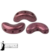 Arcos® Glass Beads by Puca® 5x10 mm - Light Plum Bronze x10g
