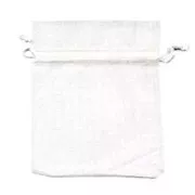 Mini Organza pouches  90x120mm White x20