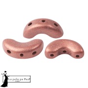 Arcos® Glass Beads by Puca® 5x10 mm - Light Rose Bronze x10g