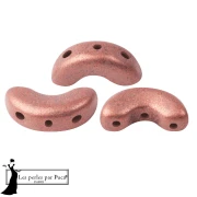 Arcos® Glass Beads by Puca® 5x10 mm - Light Rose Bronze x10g