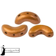 Crystal - Arcos® Glass Beads by Puca® 5x10 mm - Orange Bronze x10g Arcos® Glass Beads by Puca® 5x10 mm - Orange Bronze x10g