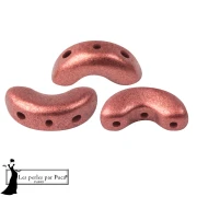 Arcos® Glass Beads by Puca® 5x10 mm - Rose Bronze x10g