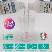 Reschimica Two-Component Epoxy Resin - Glass Effect - Clear x 300 g