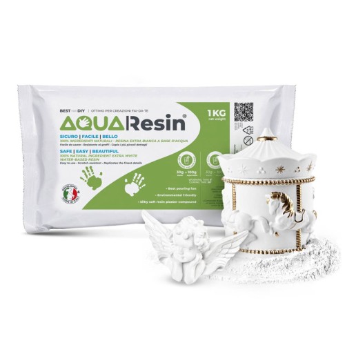 Aqua Resin Plaster Powder - White x 1 kg