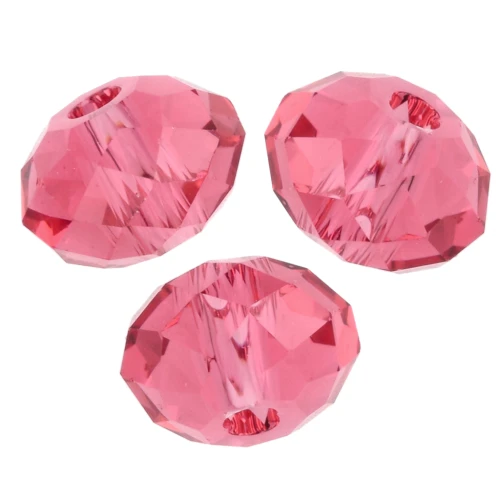 PureCrystal 5040 6 mm Flat Round Bead - Padparasha x1