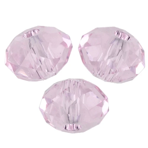 PureCrystal 5040 6 mm Flat Round Bead - Rosaline x1
