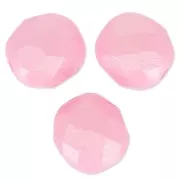 Fire Polished faceted round beads 8mm Pastel Pink Pearl x20