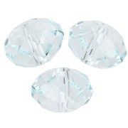Light Azore - PureCrystal 5040 8 mm Flat Round Bead - Light Azore x1 PureCrystal 5040 8 mm Flat Round Bead - Light Azore x1
