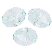 PureCrystal 5040 8 mm Flat Round Bead - Light Azore x1
