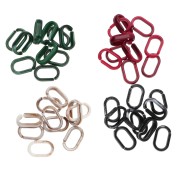Gift - Oval Acrylic Links, 18.5 x 11.5 mm - Random Colors x10