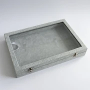 35x24x5 cm Velvet-Look Jewelry Display - Gray x1