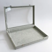 35x24x5 cm Velvet-Look Jewelry Display - Gray x1