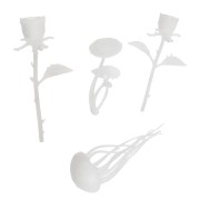 Gift - White Accessories for Inclusion Resin Jewelry - Random Shape x1